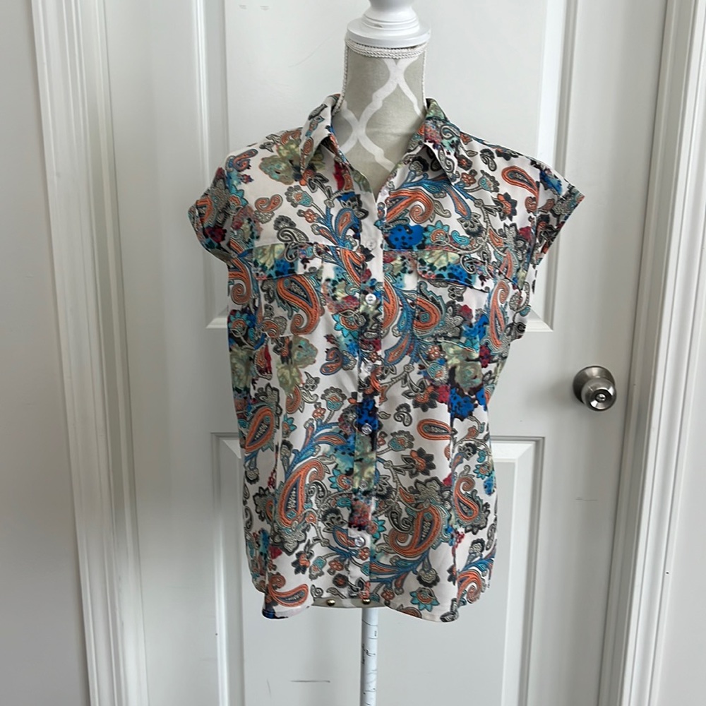 MinkPink sheer blouse size large